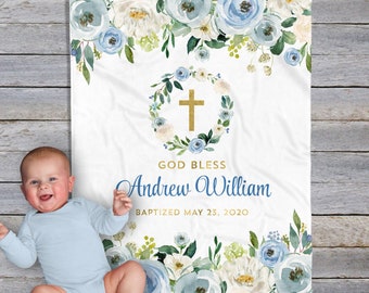 Baptism Gift Boy, Baptism Blanket, Baptism Gift, Christening Gift, Personalized Baptism Gift, Gift for Godson, Gift from Godmother