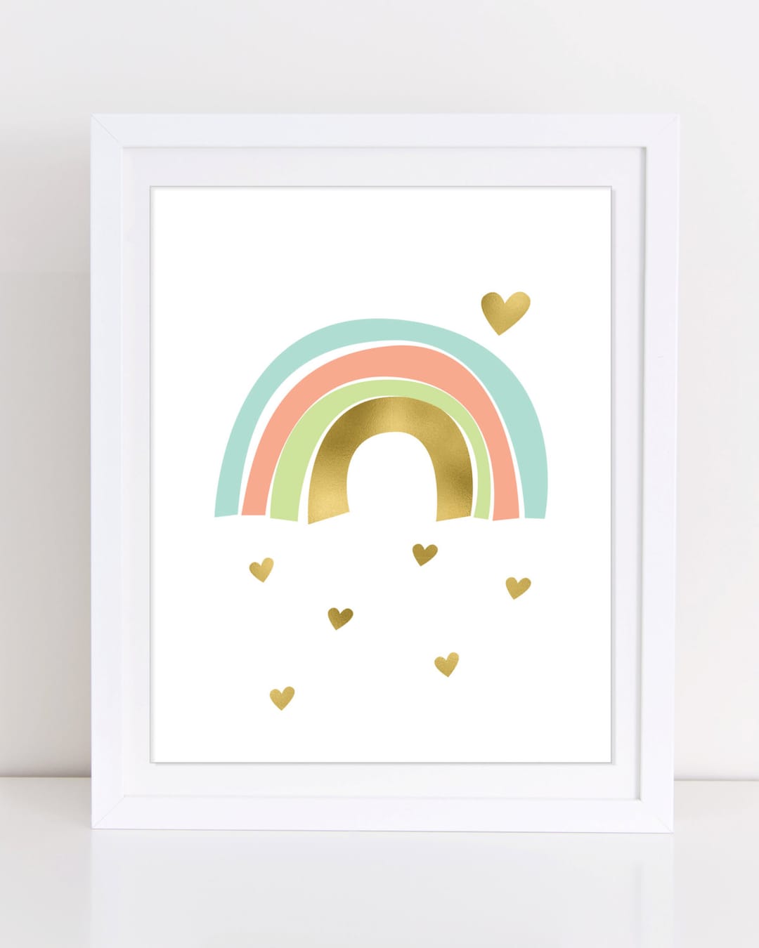 Rainbow Wall Art, Rainbow Print, Printable Nursery Art, Childrens Art ...