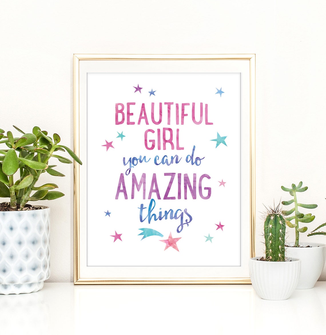 Girls Wall Art Inspirational Quote Print Girls Room Art - Etsy