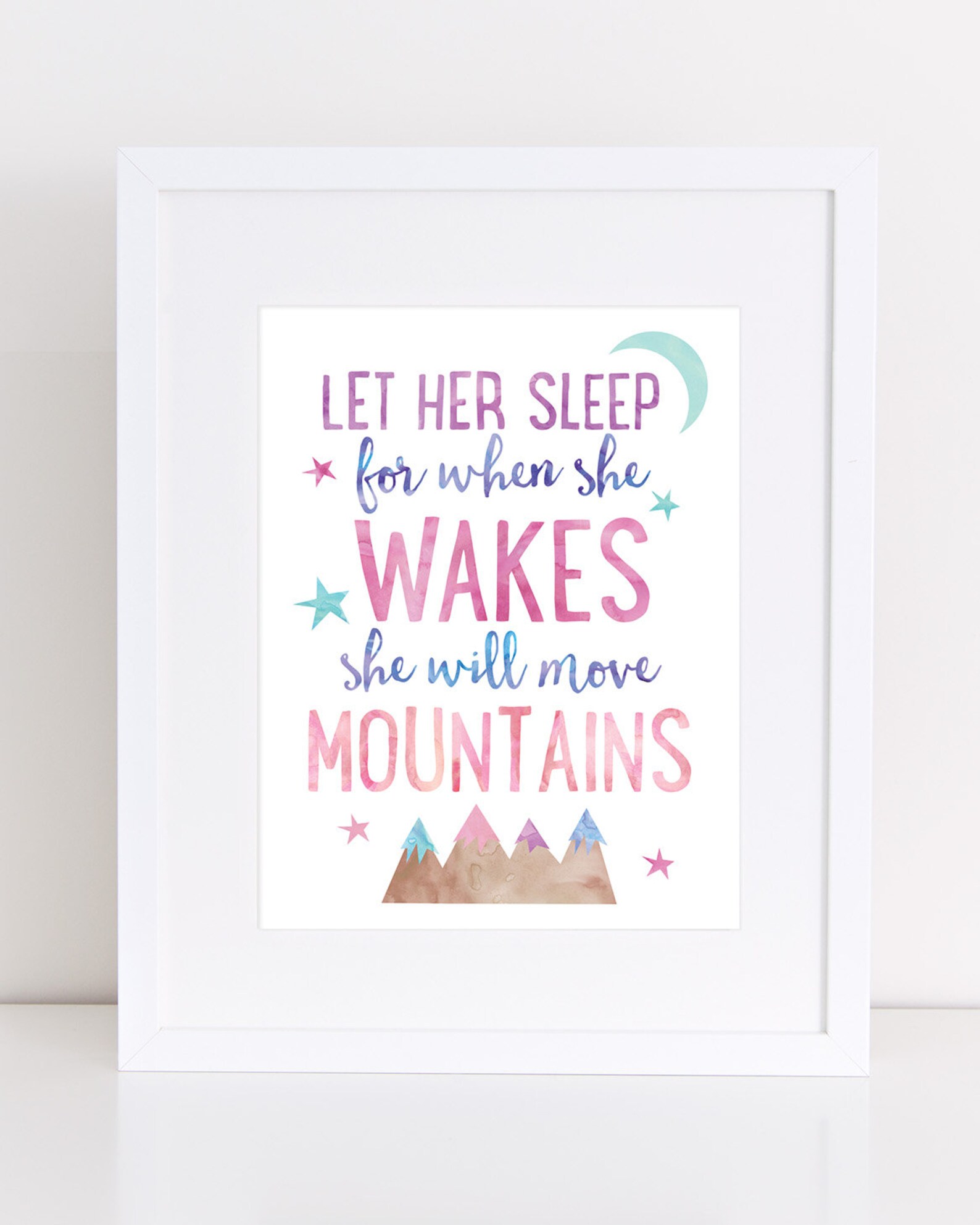 Girls Wall Art Printable Nursery Art Set of 4 Prints Girl - Etsy