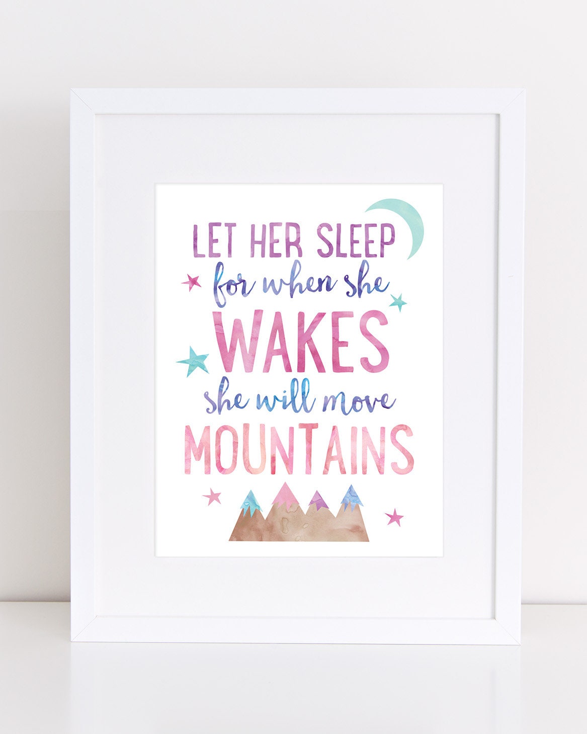 Girls Wall Art Printable Nursery Art Set of 4 Prints Girl - Etsy