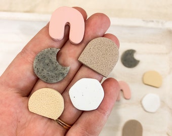 MAGNETS | Polymer Clay Magnets | Fridge Magnets | Clay Magnets | Neutral Magnets