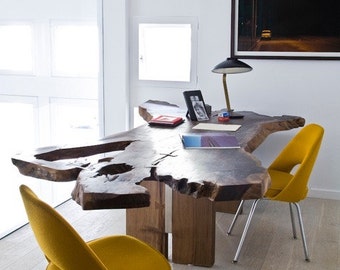 Live Edge Walnut Slab Desk or Dining Table