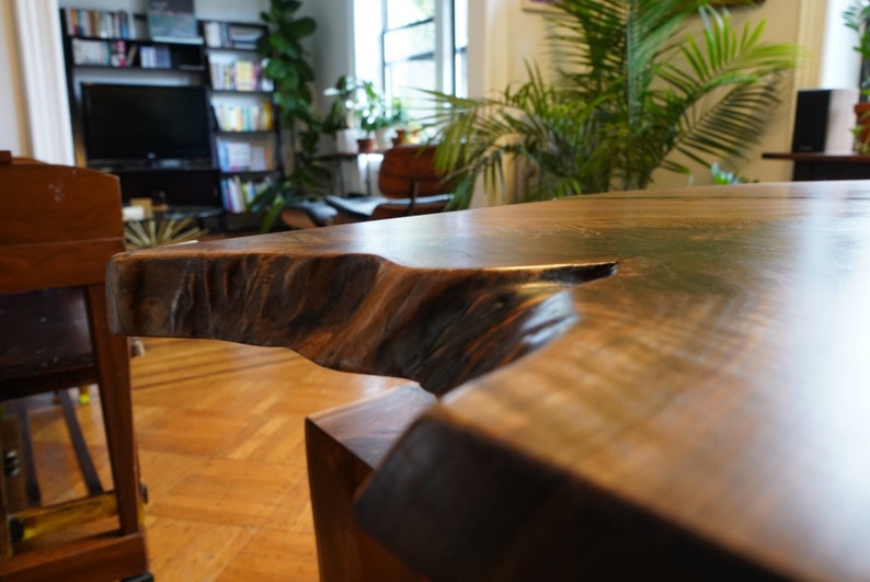 Black Walnut Live Edge Dining Table Etsy