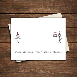 Quarantaine Verjaardagskaart | Social Distancing Card | Social Distancing | Social Distance Verjaardagskaart | Social Distance Verjaardagskaart