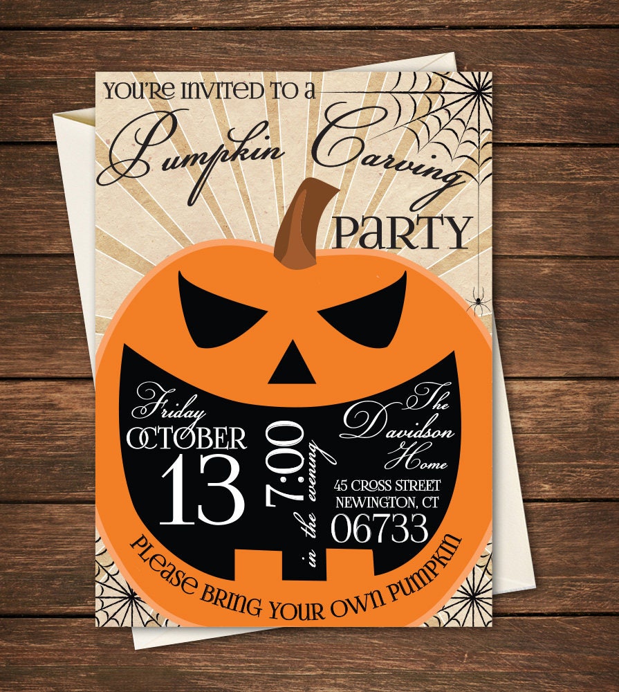 pumpkin-carving-party-invitation-downloadable-invitation-etsy