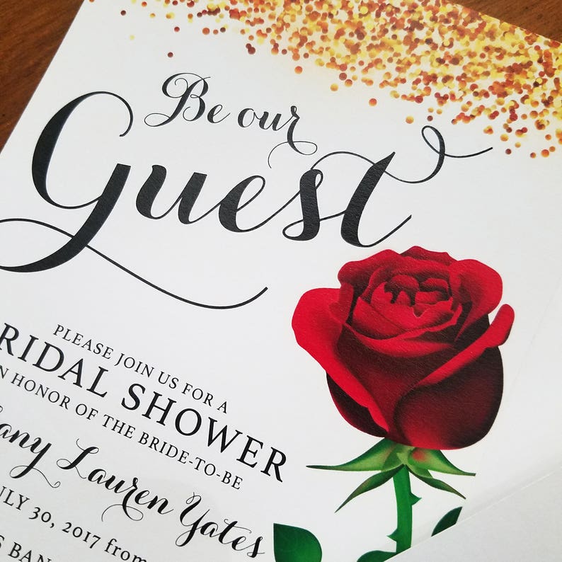 Be Our Guest Invitation Be our Guest Bridal Shower Be Our | Etsy
