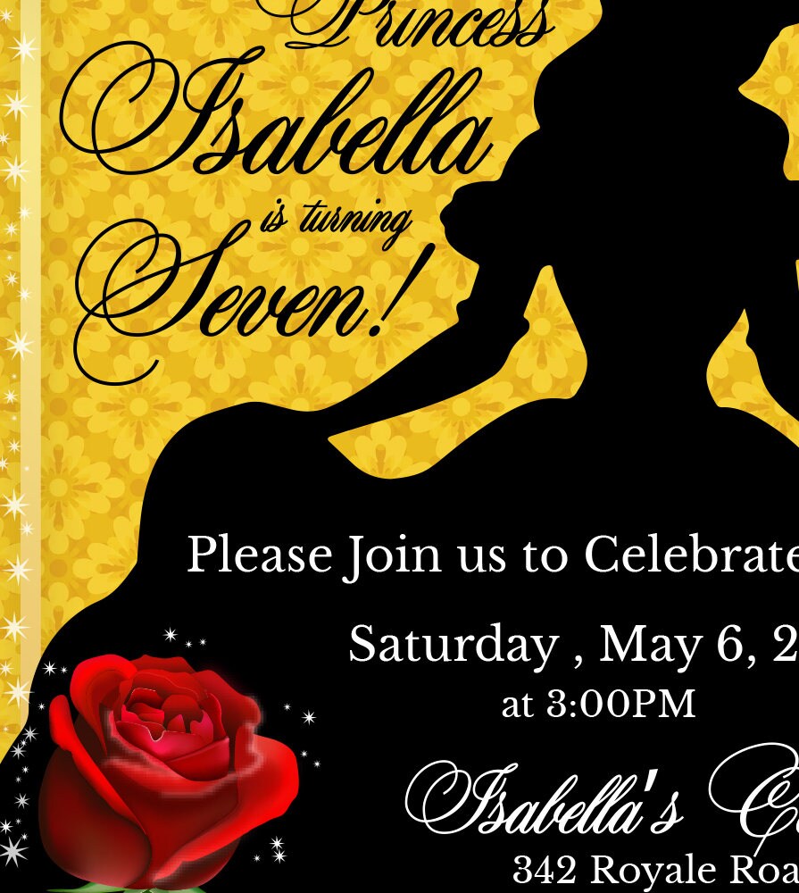 Be Our Guest Invitation Be Our Guest Birthday Be Our Guest - Etsy