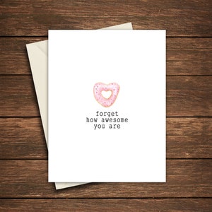 Cartão de felicitações Galentine | Cartão de felicitações Valentine | Cartão de Dia de Galentine | Dia de Galentine | Cartão Donut | Cartão de Dia dos Namorados | Donut