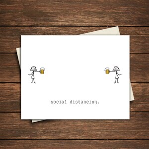 Quarantaine wenskaart | Social Distancing Card | Social Distancing | Sociale afstand | Social Distance Card | Social Distance Wenskaart