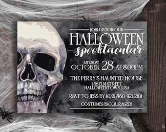 Halloween Spooktacular Costume Party Invitation (Digital or Printed)