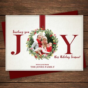 Carte de vœux, carte de Noël, joyeuses fêtes, carte de Noël de joie, famille carte de Noël, carte de Noël Photo, Photo carte de vacances, joie,