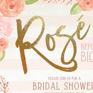 Rose Bridal Shower Invitation, Rose Before the Big Day,Rose all Day Invitation,Rose Before the Big Day Invitation,Rose all Day Bridal Shower image 3