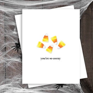 Halloween Wenskaart | Halloween Card | Je bent zo Oubollig | Je bent zo Oubollig wenskaart | Candy Corn Wenskaart | Candy Corn Kaart