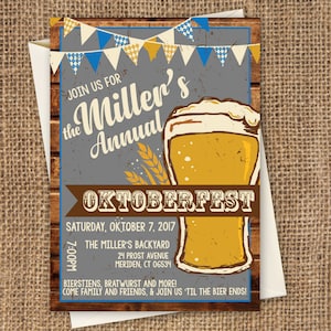 Oktoberfest Invitation, Octoberfest Invitation, Oktoberfest, Oktoberfest Party, Beer invitation, Oktoberfest Invite, Octoberfest Invite