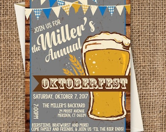 Oktoberfest Invitation, Octoberfest Invitation, Oktoberfest, Oktoberfest Party, Beer invitation, Oktoberfest Invite, Octoberfest Invite
