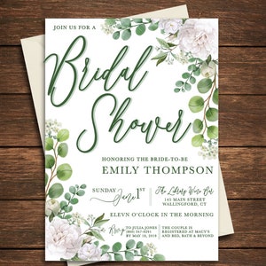 Eucalyptus Bridal Shower | Eucalyptus Bridal Shower Invitation | Eucalyptus Invitation | Eucalyptus Shower Invitation | Eucalyptus