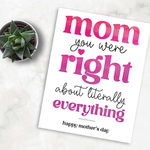 Tarjeta de felicitación del Día de la Madre / Tarjeta del Día de la Madre / Día de la Madre / Tarjeta de mamá / Tarjeta de felicitación de mamá / Tarjeta de madre / Tarjeta de felicitación de madre /