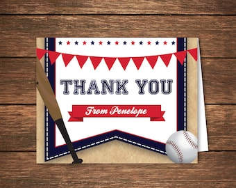 Baseball Baby Shower Thank You, Baseball Thank You Note, Baseball Baby Shower, Baby Shower Thank You Note, Baby Shower, Baseball Shower