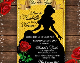 Be our Guest Invitation | Be our Guest Birthday | Be our Guest Party | Princess Party | Princess Invitation | Princess Birthday