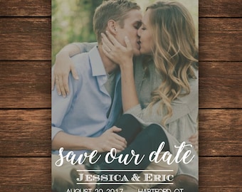 Save the Date | Photo Save the Date | Save the Date Card | Rustic Save the Date Card | Wedding | Simple Save the Date | Custom Save the Date