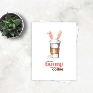 Osterkarte | Hase Grußkarte | Hase-Karte | Osterkarte | Kaninchen Karte | Kaninchen Grußkarte | Osterkaffee Karte| Kaffee Karte