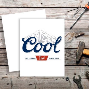 Vatertags-Gruß-Karte | Karte zum Vatertag | Vatertag | Karte zum Vatertag | Coors Karte | Coors Karte | Bier Vatertagskarte |