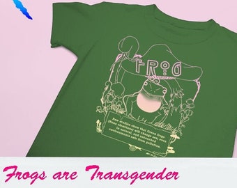 Las ranas son transgénero, camisetas Wild Pride, diseñadas y vendidas por el artista