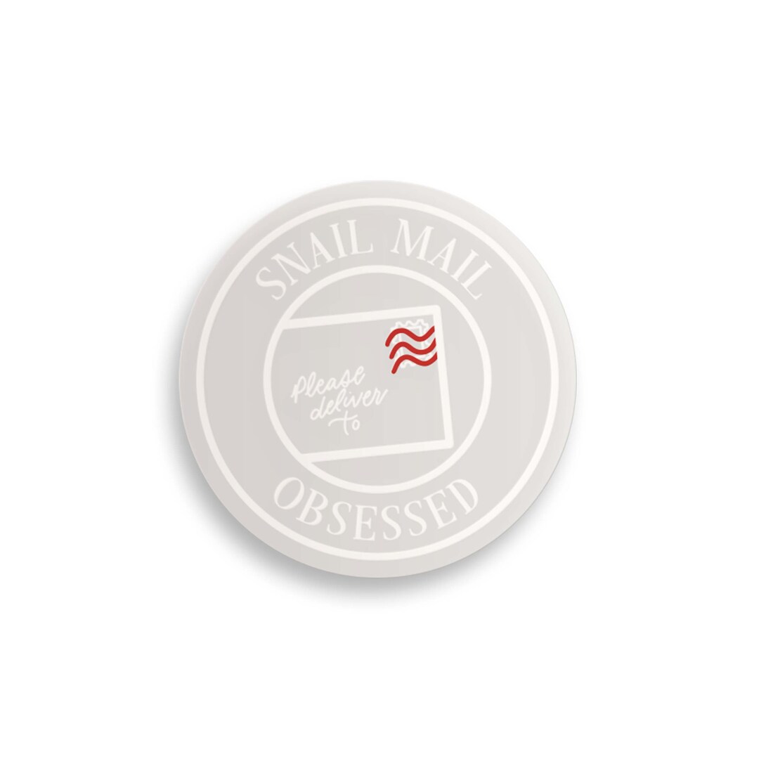 Snail Mail Obsessed Clear Sticker // Snail Mail / Mailing Sticker