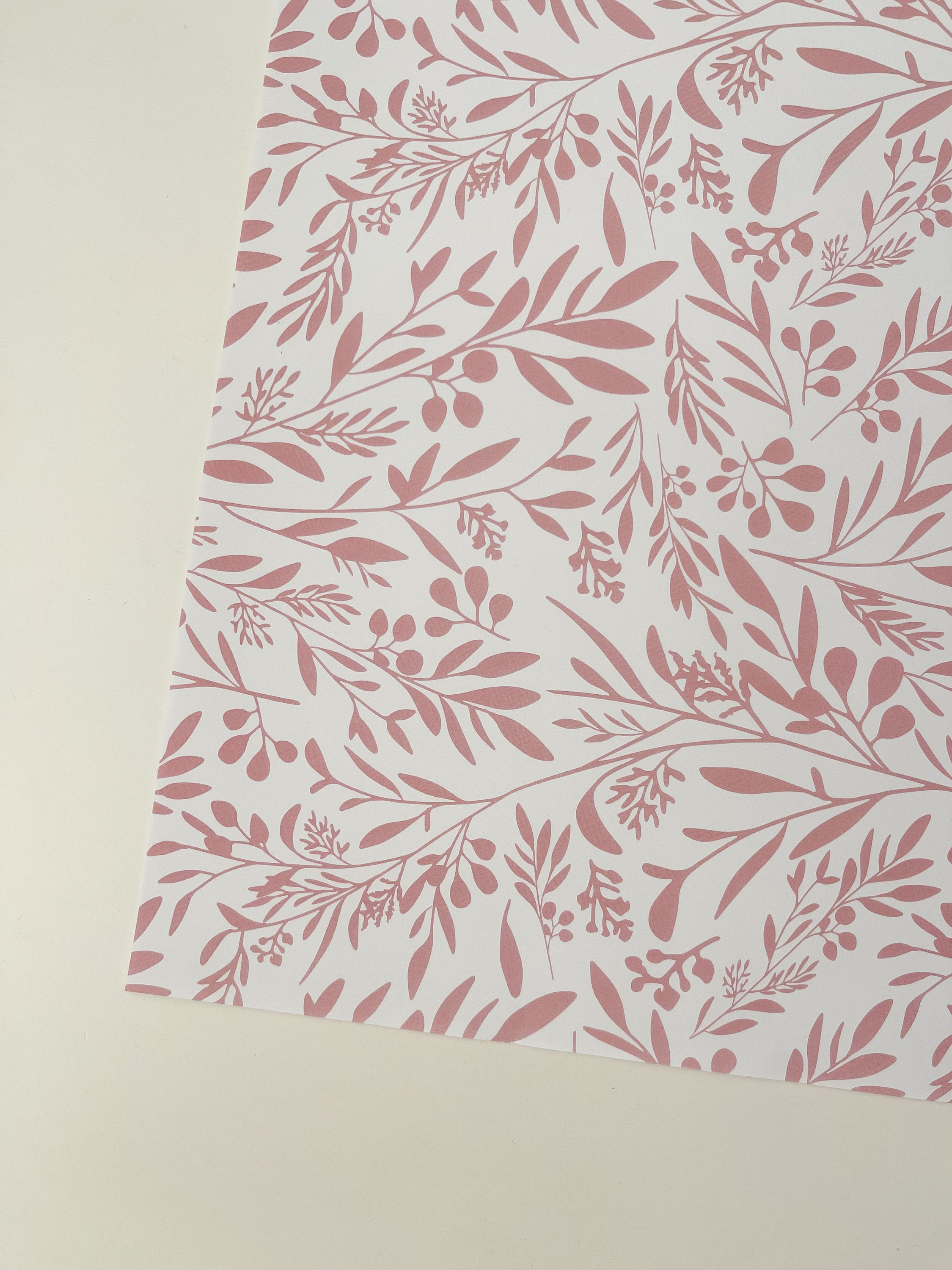 Pink Flora Wrapping Paper // Gift Wrap / Flower Pattern / Etsy UK