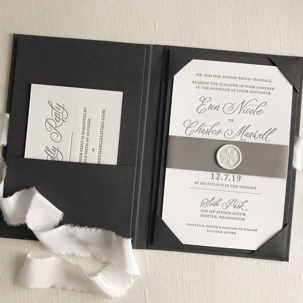 Invitation Folio // wedding keepsake // invitation holder // folder // invitation keepsake // heirloom // wedding accessories