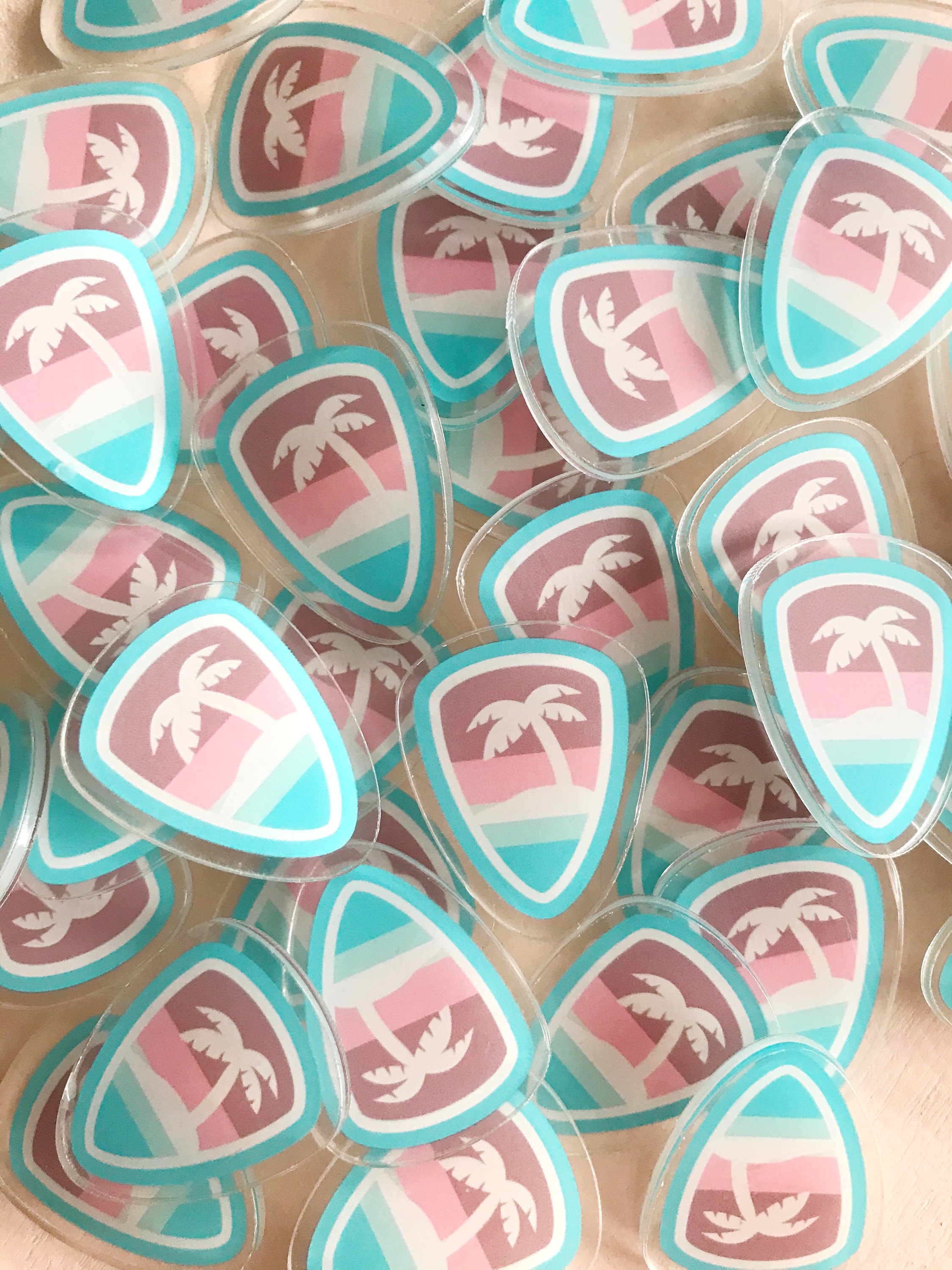 Palm Tree Pin Piece of Paradise Acrylic Pin // Lapel Pin / Tropical Pin / Pin ...