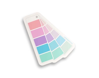 Shades of Pastel Sticker // color swatch sticker / pastel sticker / color sticker / laptop sticker / creative / artist / create / swatch