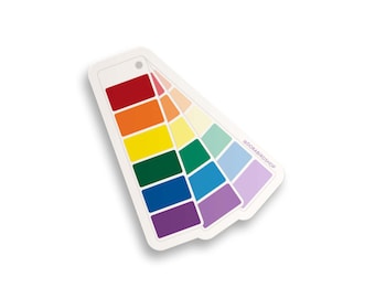 Shades of Rainbow Sticker // color swatch sticker / pride sticker / color sticker / laptop sticker / creative / artist / create / swatch