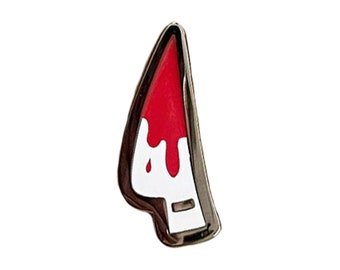 Bloody Knife Enamel Pin // lapel pin / pin collector / hard enamel / true crime junkie / internet sleuth / knife enamel pin / murderino /