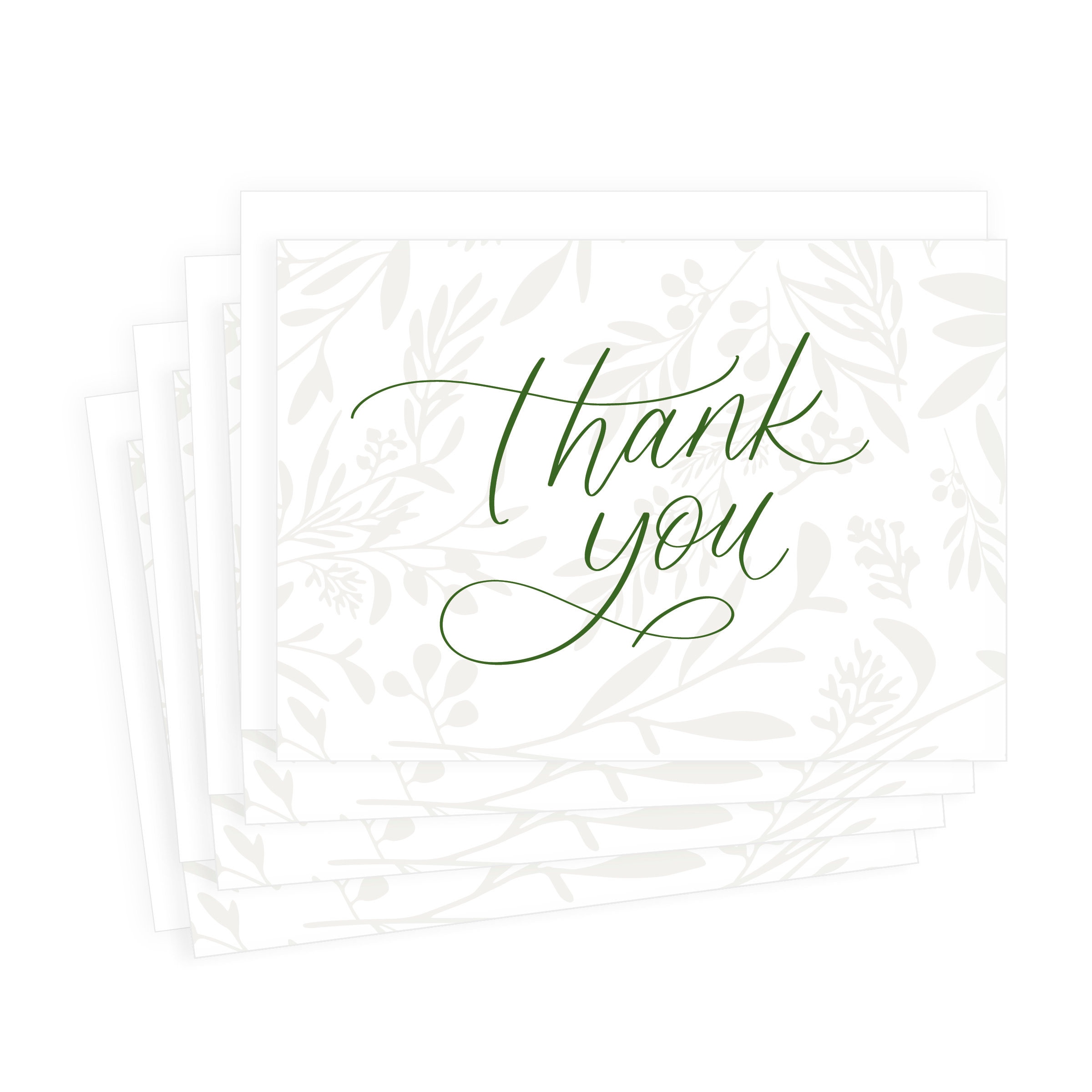Floral Thank You Cards set of 8 // Thank You Card / Florals / Flower ...