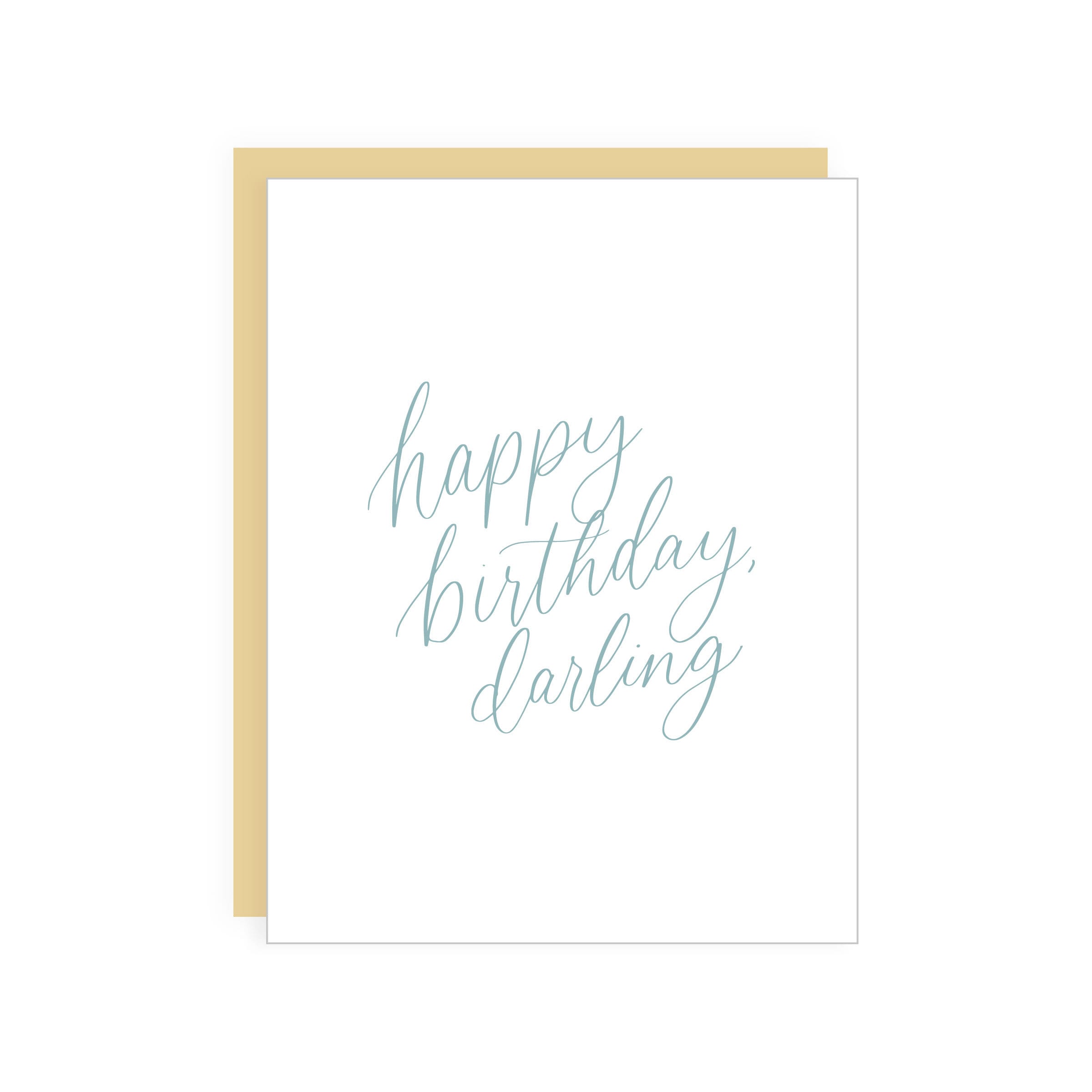 Tarjeta de felicitación de feliz cumpleaños Darling / tarjeta Foto