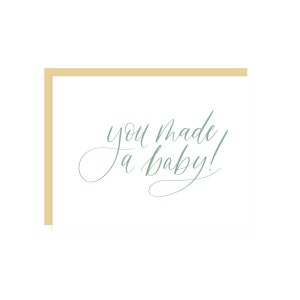 Vous avez fait une carte de voeux de bébé / nouvelle carte de bébé / carte de baby shower / papeterie sociale / nouvelle carte de bébé / carte de bienvenue de bébé / carte de nouveau-né