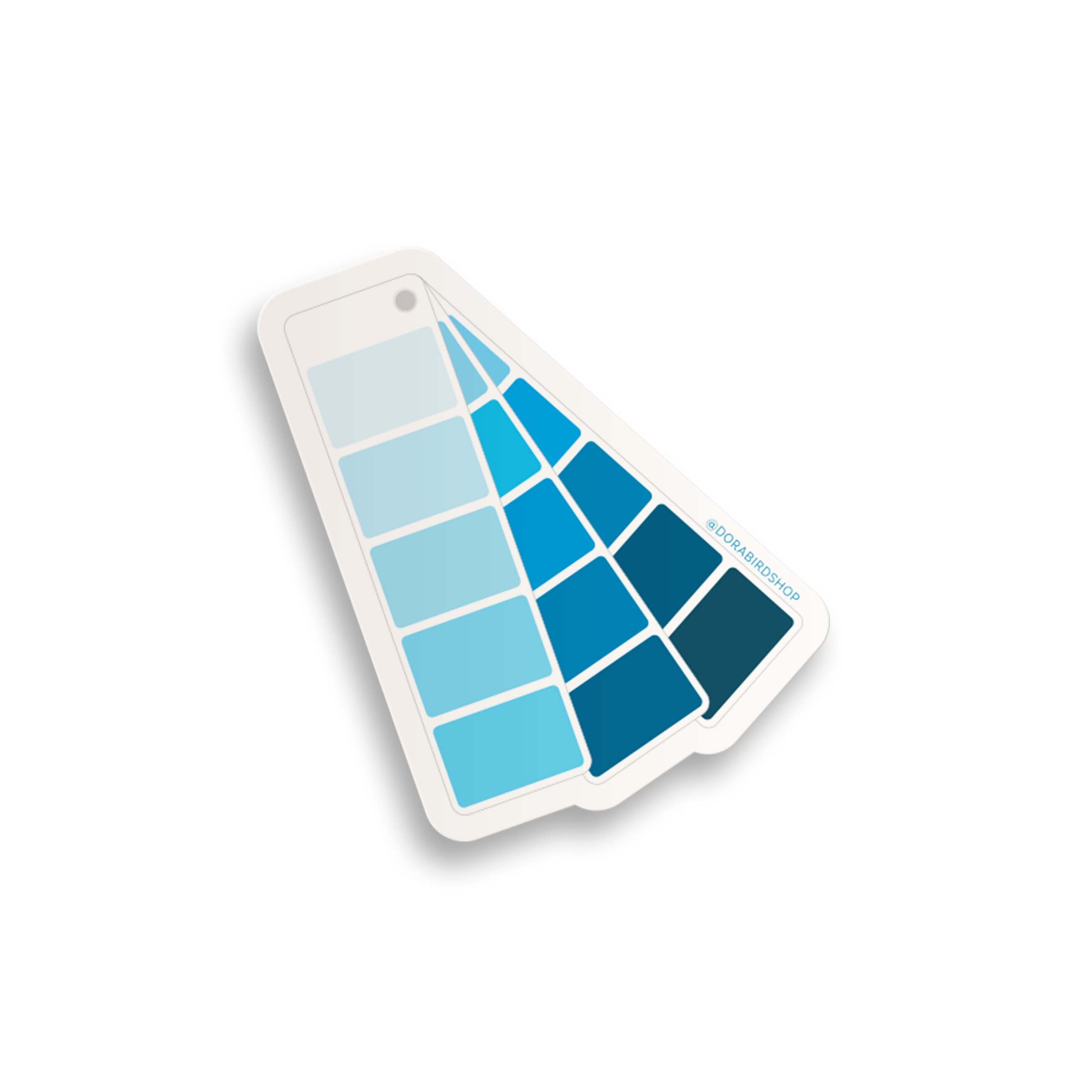 Shades of Blue Sticker // color swatch sticker / blue sticker / color sticker / laptop sticker / creative / artist / create / swatch