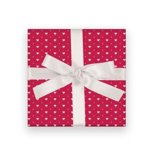 Love Forever Wrapping Paper // gift wrap / hearts pattern / wrapping paper sheets / supply packaging / gifts for her / love /Valentine&#39;s Day