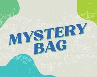 Mystery Bag of Goodies! // greeting card / sticker / pin / keychain / mystery gift / gift idea / laptop sticker / acrylic pin / enamel pin