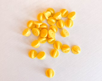Yellow Pin Backs // yellow rubber pin backs / yellow pin covers / pin backers / pin clutches / pin clutch / enamel pin back / rubber clutch