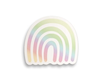 Holographic Rainbow Sticker // rainbow sticker / boho / holographic sticker / boho sticker / boho rainbow / laptop sticker /notebook sticker