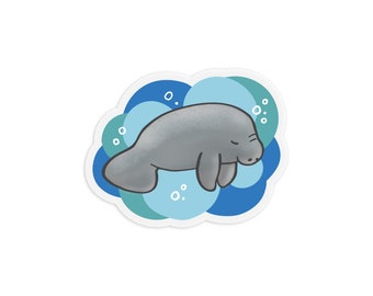 Mini Manatee Acrylic Pin / lapel pin / manatee pin / pin collector / acrylic pin / pinback / florida manatee / endangered / tropical