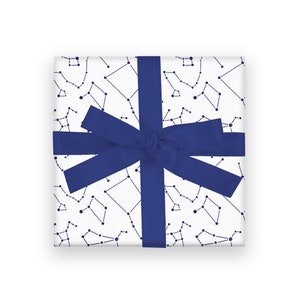 Constellation Wrapping Paper // gift wrap / constellation pattern / wrapping paper sheets / packaging / gifts for him / stars / decoration