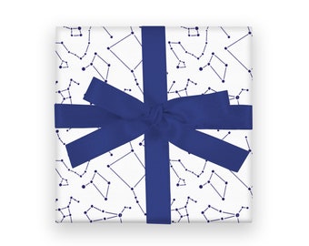 Constellation Wrapping Paper // gift wrap / constellation pattern / wrapping paper sheets / packaging / gifts for him / stars / decoration