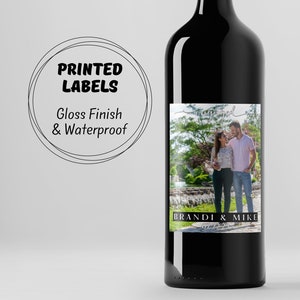 Custom Photo Wine Label: The Ultimate Engagement & Wedding Gift