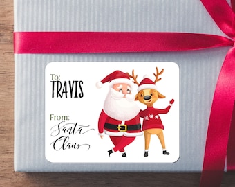 Merry Christmas Gift Tags and Stickers