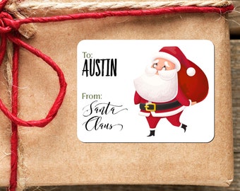 Merry Christmas Gift Tags and Stickers