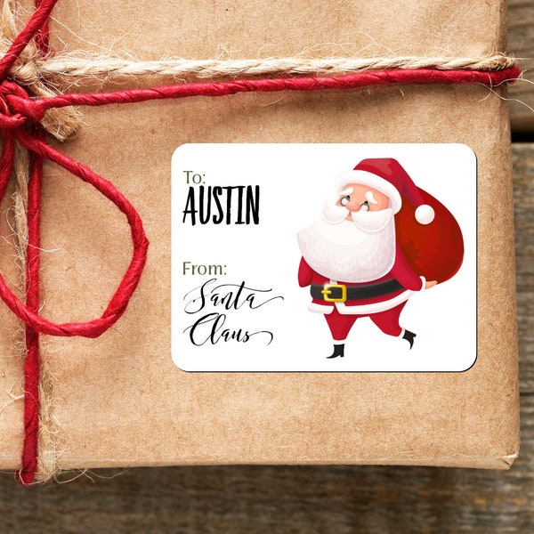 Merry Christmas Gift Tags and Stickers